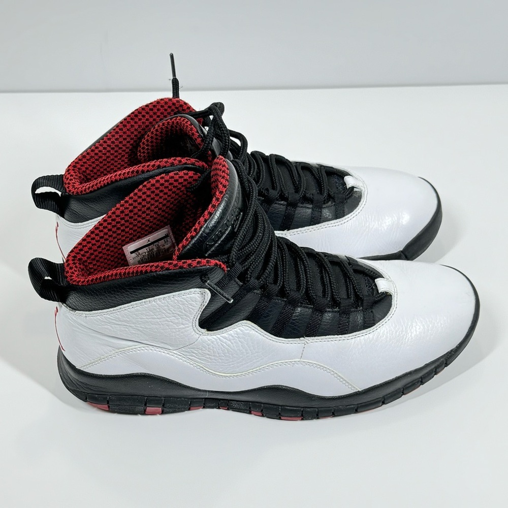Air Jordan Retro 10 White/Varsity Red-Black Sneakers - Picture 15 of 16
